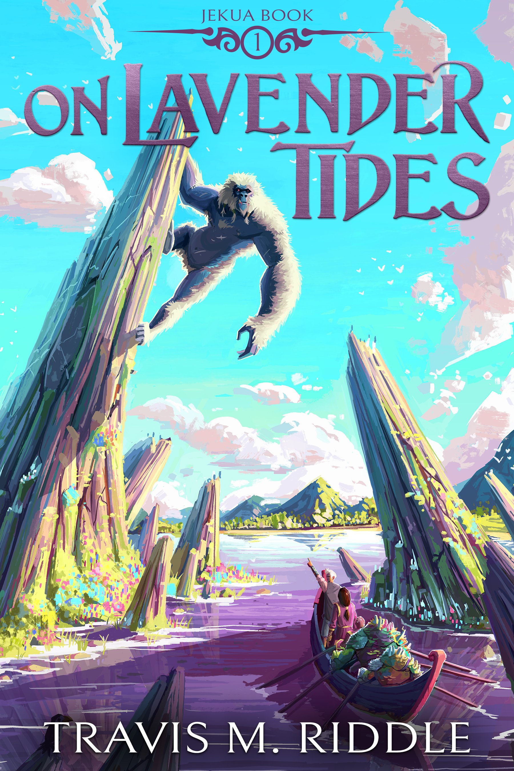 Cover of Travis M. Riddle's science fiction novel On Lavender Tides