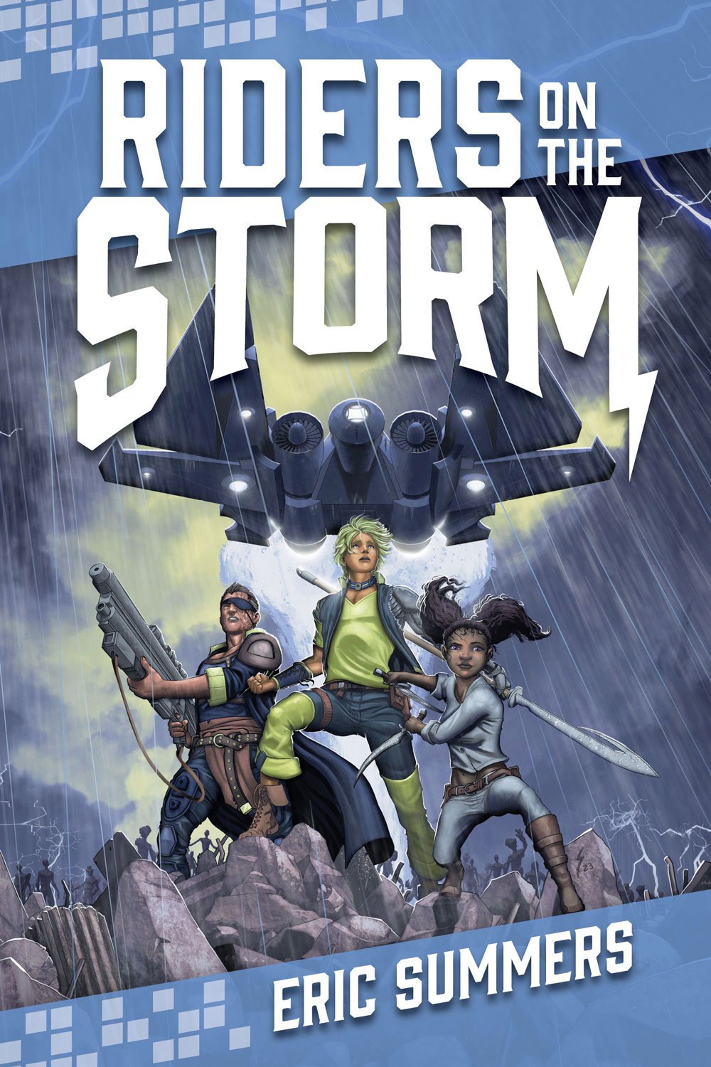 Cover of Eric Summers' science fiction novel Riders on the Storm