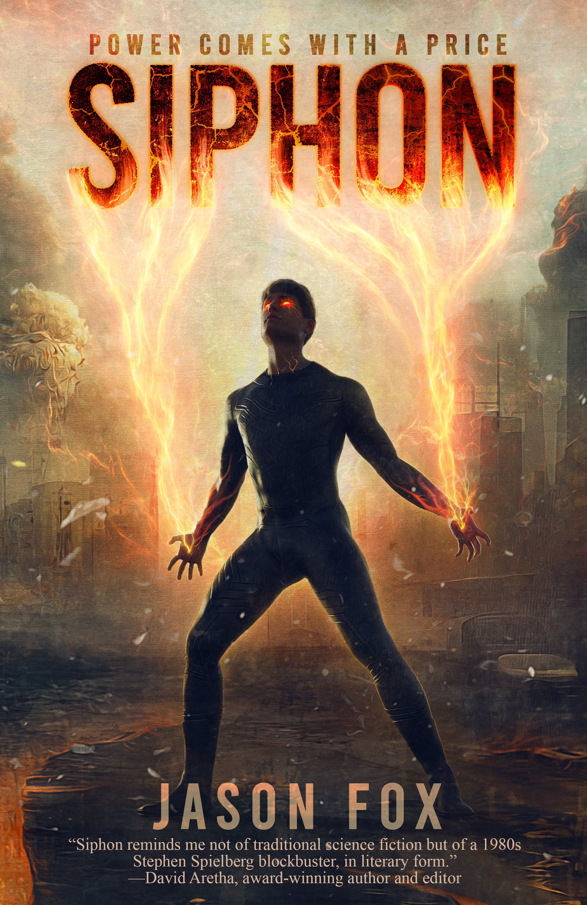 Cover of Jason Fox's science fiction novel Siphon: Power Comes with a Price