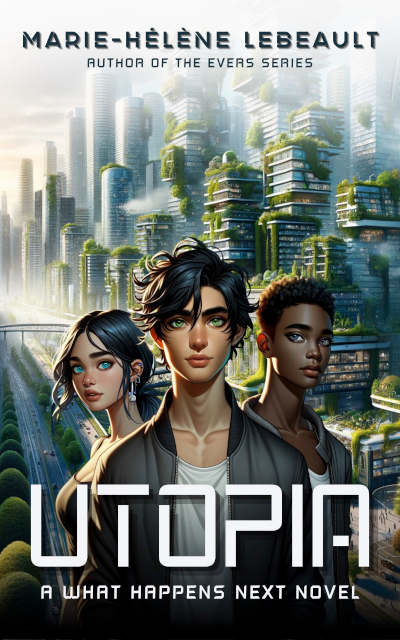 Cover of Marie-Hélène Lebeault’s science fiction novel Utopia